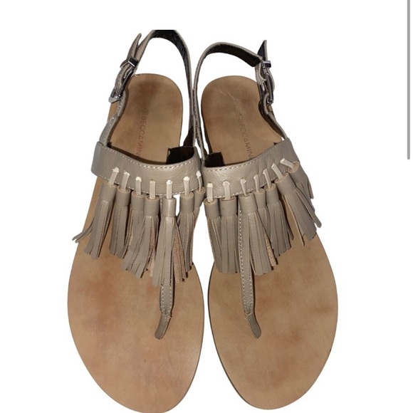 Rebecca Minkoff Tan Fringe Sandals - Picture 3 of 8